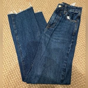 Straight Leg Denim Jeans